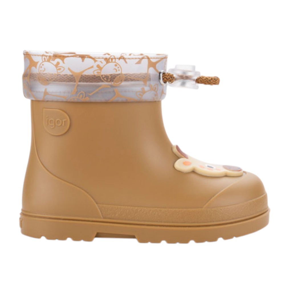 Botas de agua barefoot Mendi Jirafa Mostaza