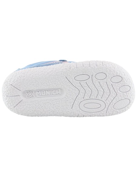 Zapatillas barefoot Munich Baby Koda Celeste-Rosa