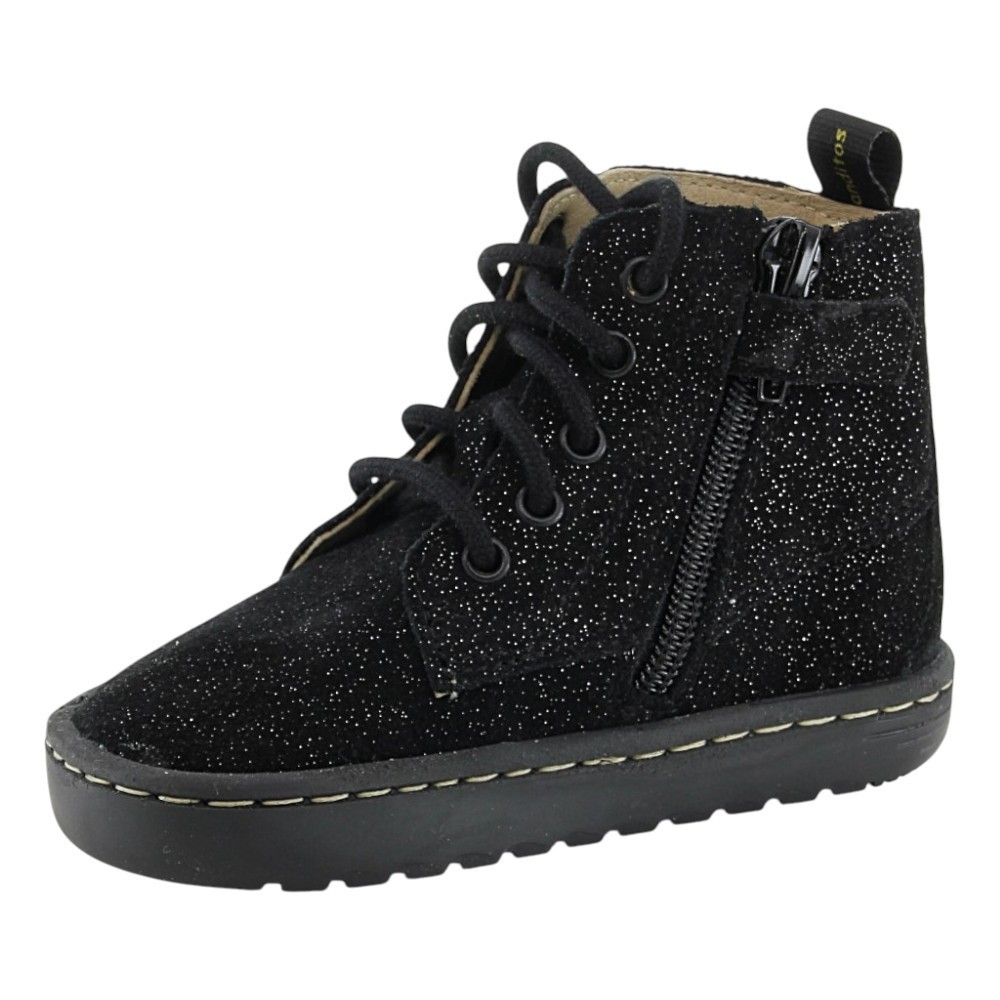 Botas barefoot Blanditos Doha Negro brilli-brilli