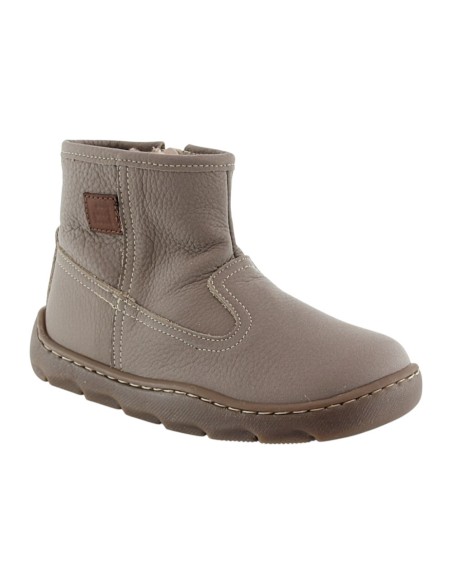 Bota barefoot Andanines Taupe borrego interior