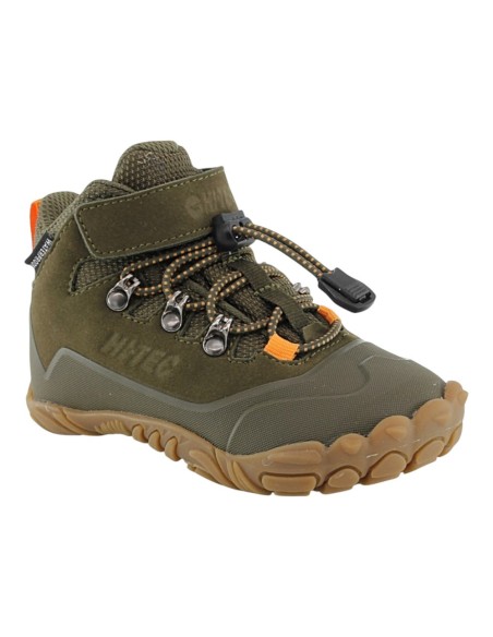 Botines Hi-Tec barefoot impermeables Figaro Lux Mid Verde