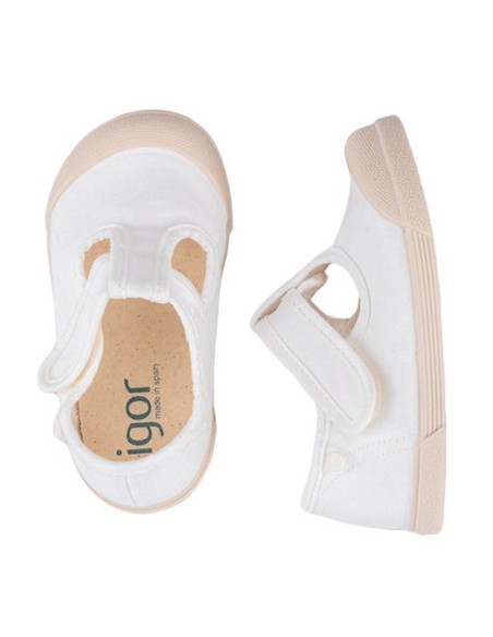 Zapatillas de lona barefoot Igor Pepito Blanco