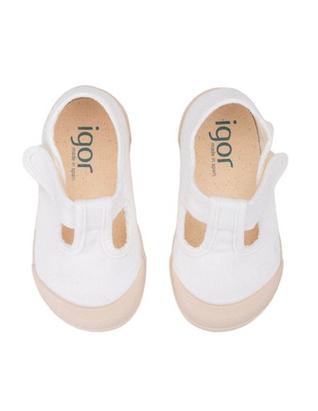 Zapatillas de lona barefoot Igor Pepito Blanco