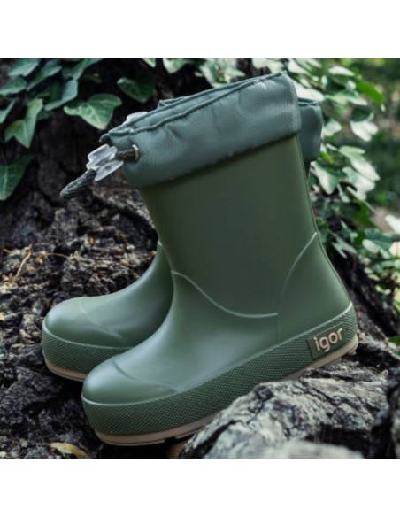 Botas de agua Barefoot Igor Yogi Cuello Verde