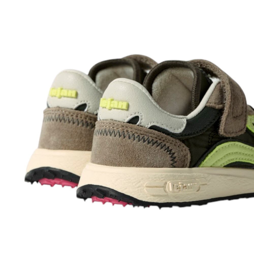 Zapatillas barefoot Lejan Melrose Kids Dark-Olive-Lime