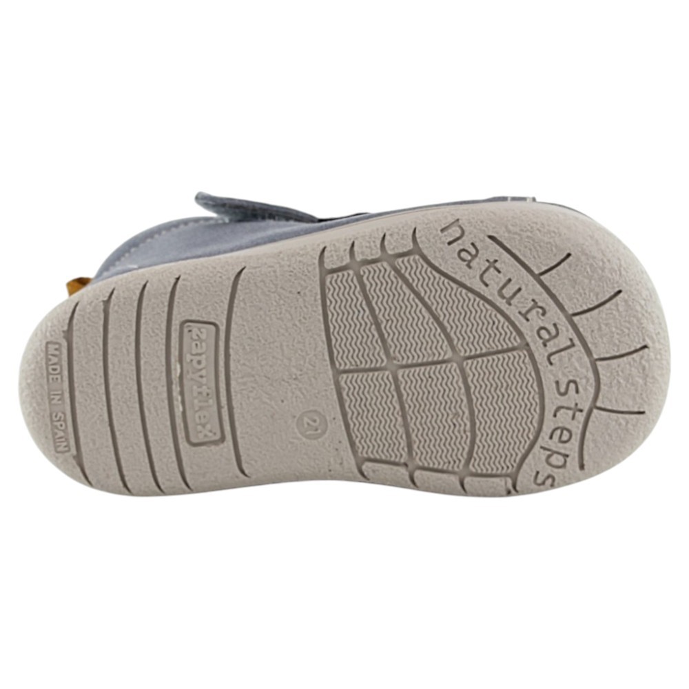 Botines barefoot Zapyflex cortes serraje Gris