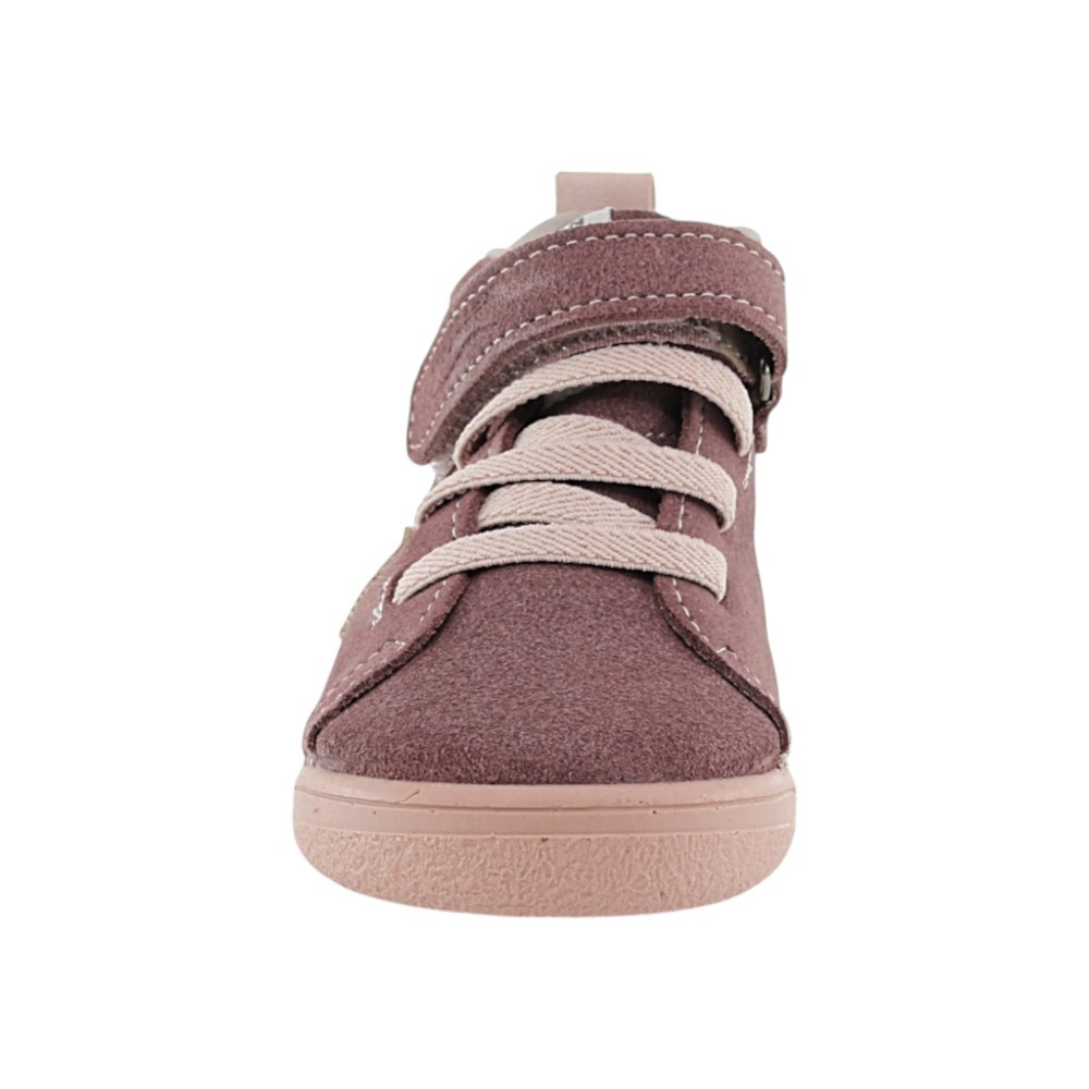 Botines barefoot Zapyflex cortes serraje Malva