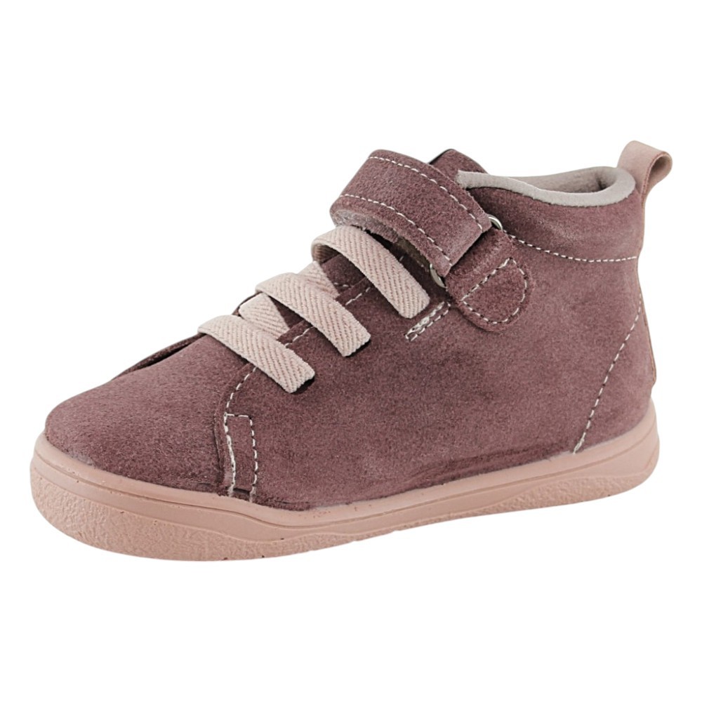 Botines barefoot Zapyflex cortes serraje Malva