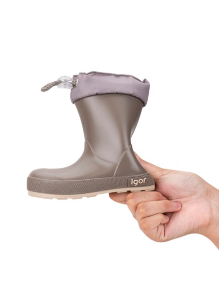 Botas de agua Barefoot Igor Yogi Cuello Taupe