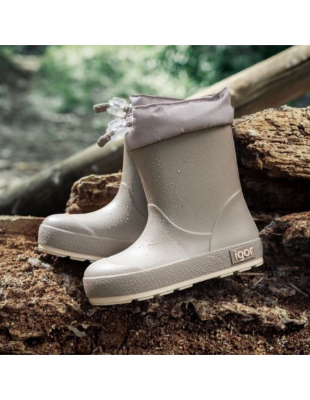 Botas de agua Barefoot Igor Yogi Cuello Taupe