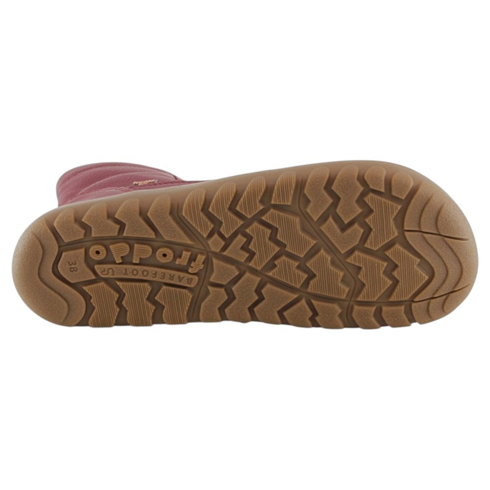 Botines impermeables Froddo Barefoot Up-Tex Burdeos forro borreguito