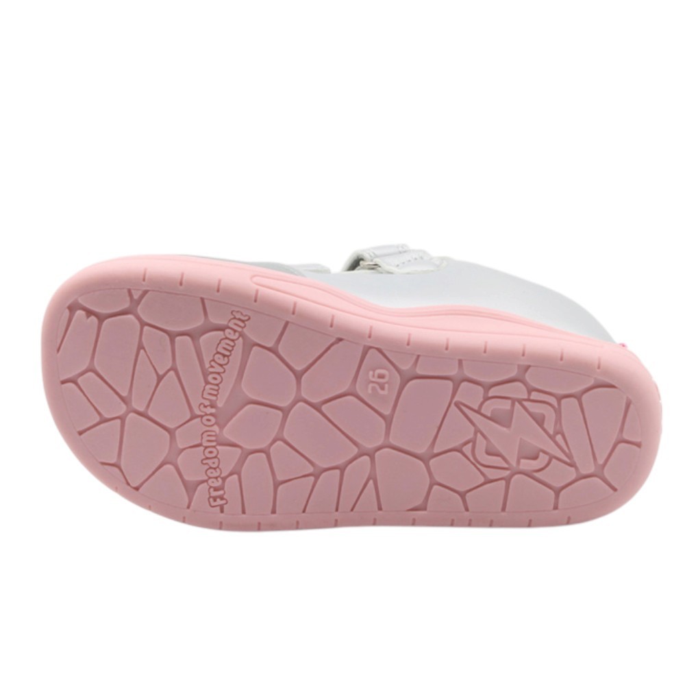 Zapatillas con luces barefoot Beppi 2223590 Plata-Rosa