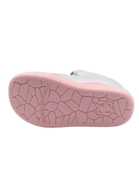 Zapatillas con luces barefoot Beppi 2223590 Plata-Rosa