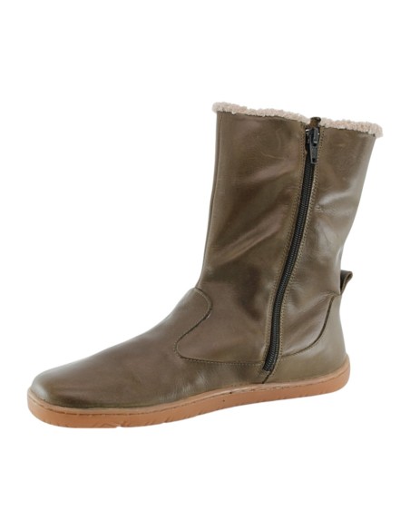 Botas barefoot Cooqueflex Sky Field Piso Adam verde borreguito