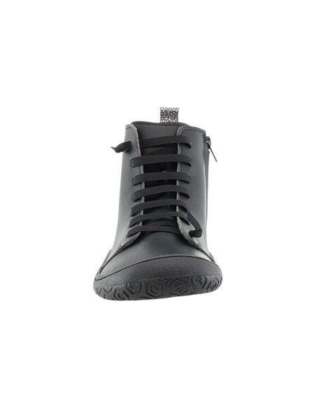Botines barefoot Yoyo Rocker Negro forro  borreguito