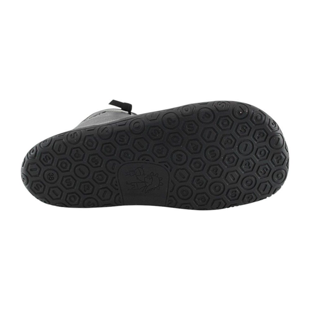 Botines barefoot Yoyo Rocker Negro forro  borreguito