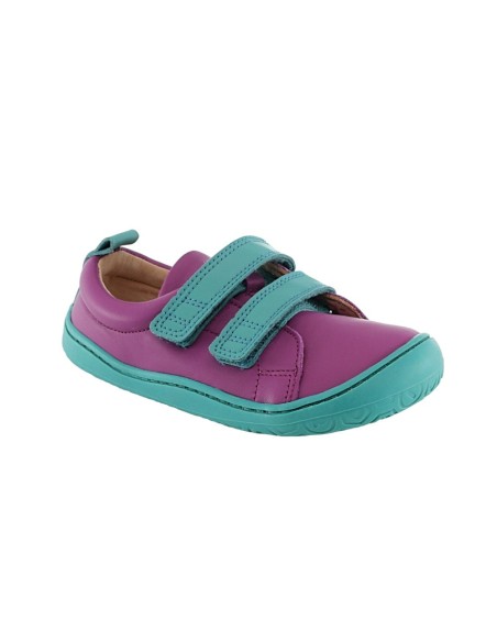 Zapatos respetuosos Poppis Nono Piel Bouganville Fucsia