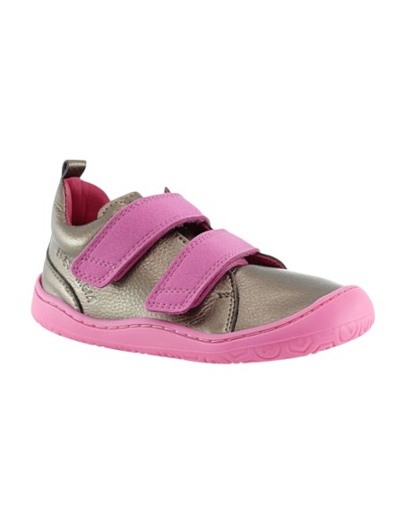Botines barefoot Poppis Yoyo Metal Pink